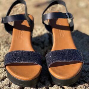 Sandale & Nu Pied Sandale Patricia Miller Glitter/Negro Silver Shoes Châteauneuf-les-Martigues 5