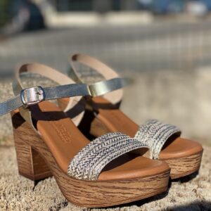 Chaussures Sandale Patricia Miller Trenza/Oro Silver Shoes Châteauneuf-les-Martigues 4