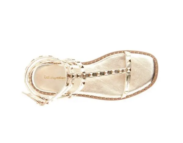 Femme Sandales Les Tropezienne Coralie Or Gold Silver Shoes Châteauneuf-les-Martigues 8