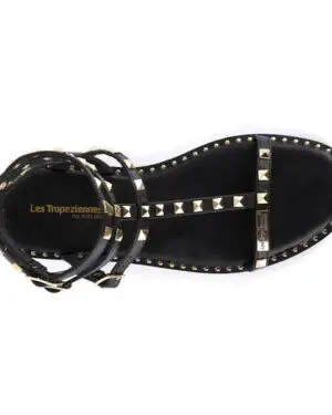 Femme Sandales Les Tropeziennes Coralie Black Silver Shoes Châteauneuf-les-Martigues 8