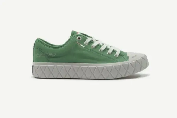 Femme Basket Palladium Palla Ace Canvas Vintage Green Silver Shoes Châteauneuf-les-Martigues 5