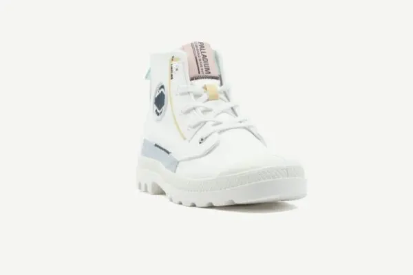 Femme Basket Palladium Pampa Underplayer Star White Silver Shoes Châteauneuf-les-Martigues 6