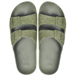 Femme Sandales Cacatoes plates TRANCOSO – KAKI Silver Shoes Châteauneuf-les-Martigues 6